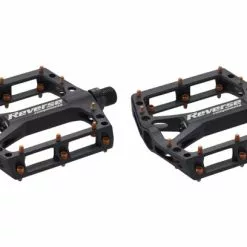 Par De P Flat Dales Reverse Black One Negro / Naranja