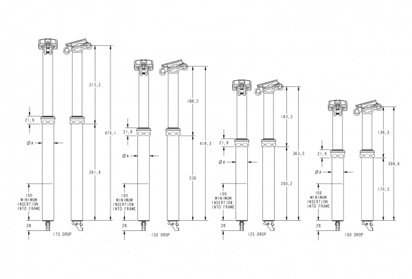 Tija De Sillín Telescópica Fox Racing Shox Transfer Factory Manguera Interna 2023 (SIN MANDO) 6 Tija De Sillín Telescópica Fox Racing Shox Transfer Factory Manguera Interna 2023 (SIN MANDO) - Imagen 4