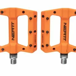 Par De Pedales Planos Neatt Composite 8 Pines Naranja