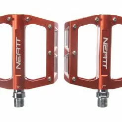 Par De Pedales Planos Neatt Attack V2 8 Pines Naranja