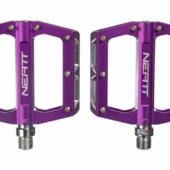 Par De Pedales Planos Neatt Attack V2 De 8 Pines Morados