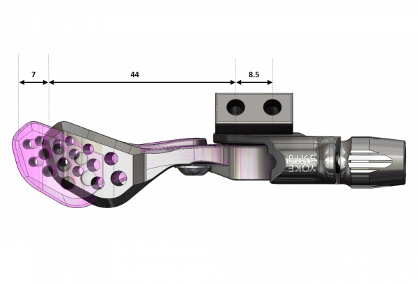 Bike Yoke Horquilla Para Bicicleta Triggy Alpha Control De Tija De Sillín Corta (sin Fijación) 4 Bike Yoke Horquilla Para Bicicleta Triggy Alpha Control De Tija De Sillín Corta (sin Fijación) - Imagen 2
