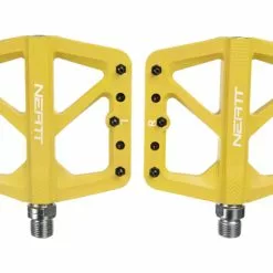 Par De Pedales Planos Neatt Composite 5 Pines Amarillo