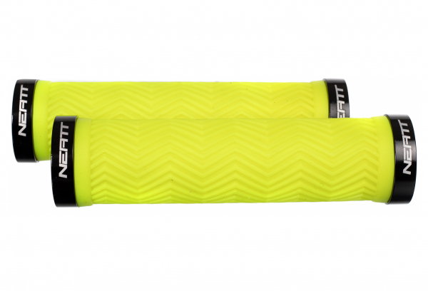 Puños Neatt Lock On - Yellow Black 4 Puños Neatt Lock On - Yellow Black - Imagen 2