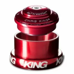 Chris-king CHRIS KING Auriculares INSET 2 Semi-integrado Y Externo Cónico 1''1 / 8-1.5 '' Rojo