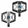 Pedales CRANKBROTHERS DOUBLE SHOT Negro Plata Azul -Pedales Ventas 5704d6654f20b