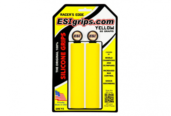 Puños ESI Grips Racer's - Yellow None 3 Puños ESI Grips Racer's - Yellow None