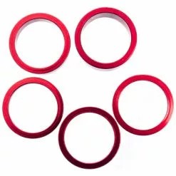 Parts 8.3 Kit Of Aluminium Spacers (x5) Red -Pedales Ventas 5a7ac29a4f569